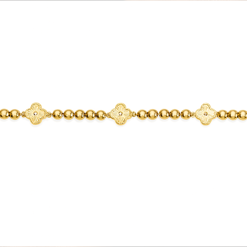 Elaria Set of Necklace & Bracelet Duo with Floral Charms