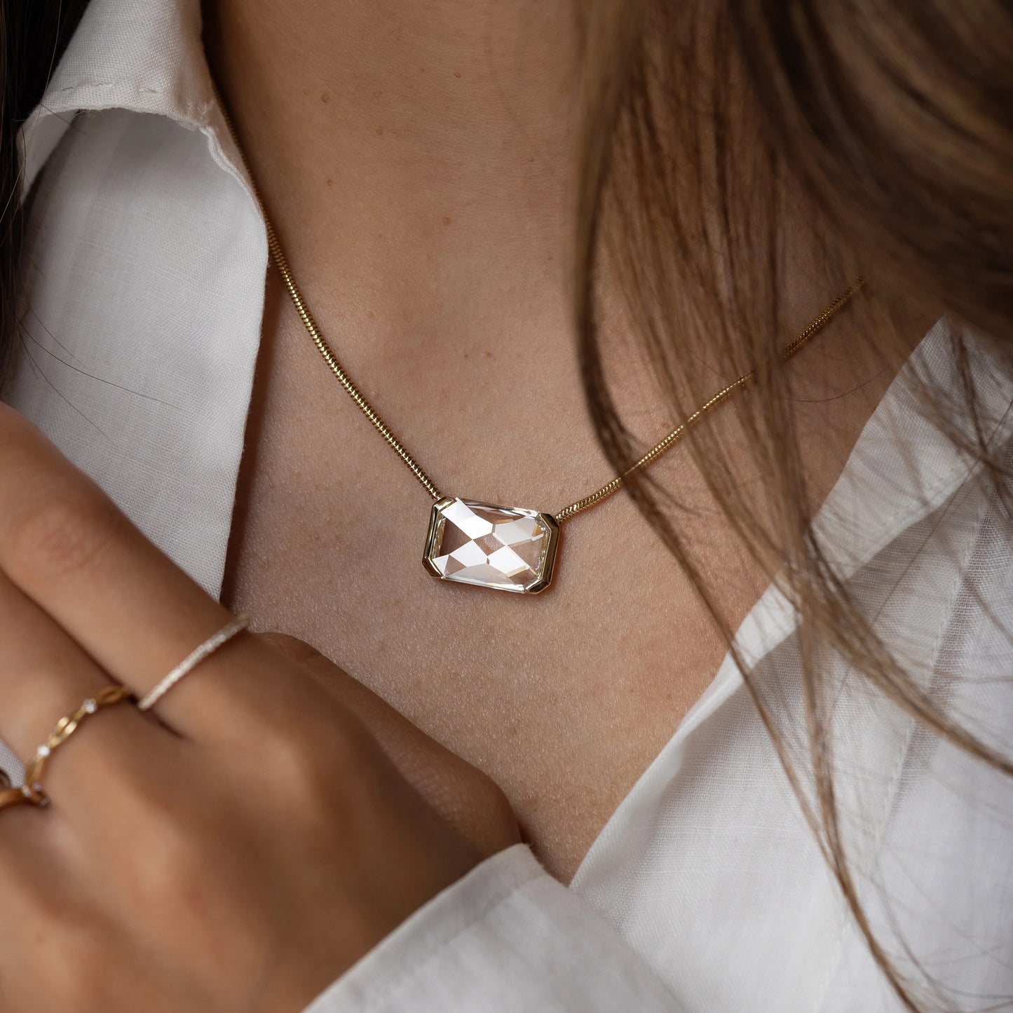 Clara Solitaire Necklace