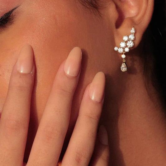 Crystal Cascade Drop Earrings