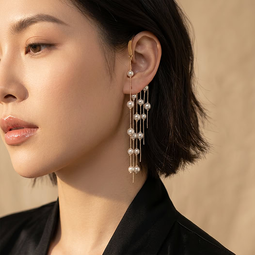 Elaris Pearl Drop Ear Cuff