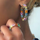 Raisa Prism Hoops & Ring Set