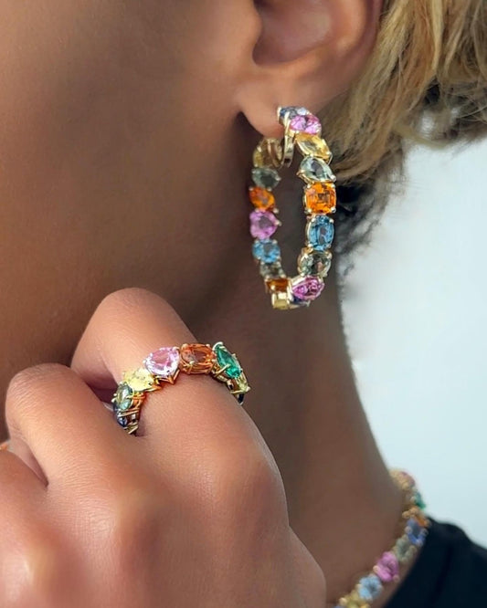 Raisa Prism Hoops & Ring Set