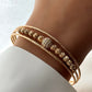 Alina Geometric Gold Ring & Bracelet Set