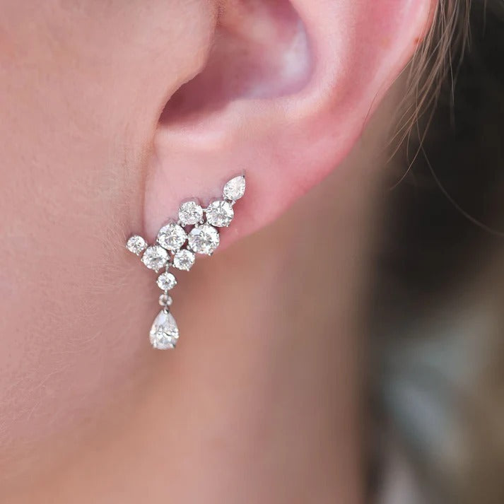 Crystal Cascade Drop Earrings