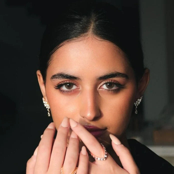 Crystal Cascade Drop Earrings