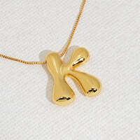 Hana's Bubble Initial Necklace