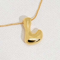 Hana's Bubble Initial Necklace