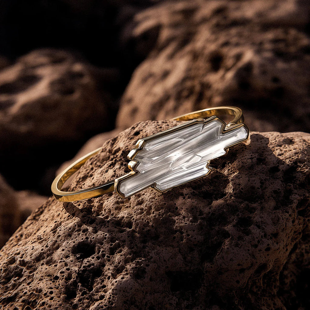 Luna Blue Crystal Bangle