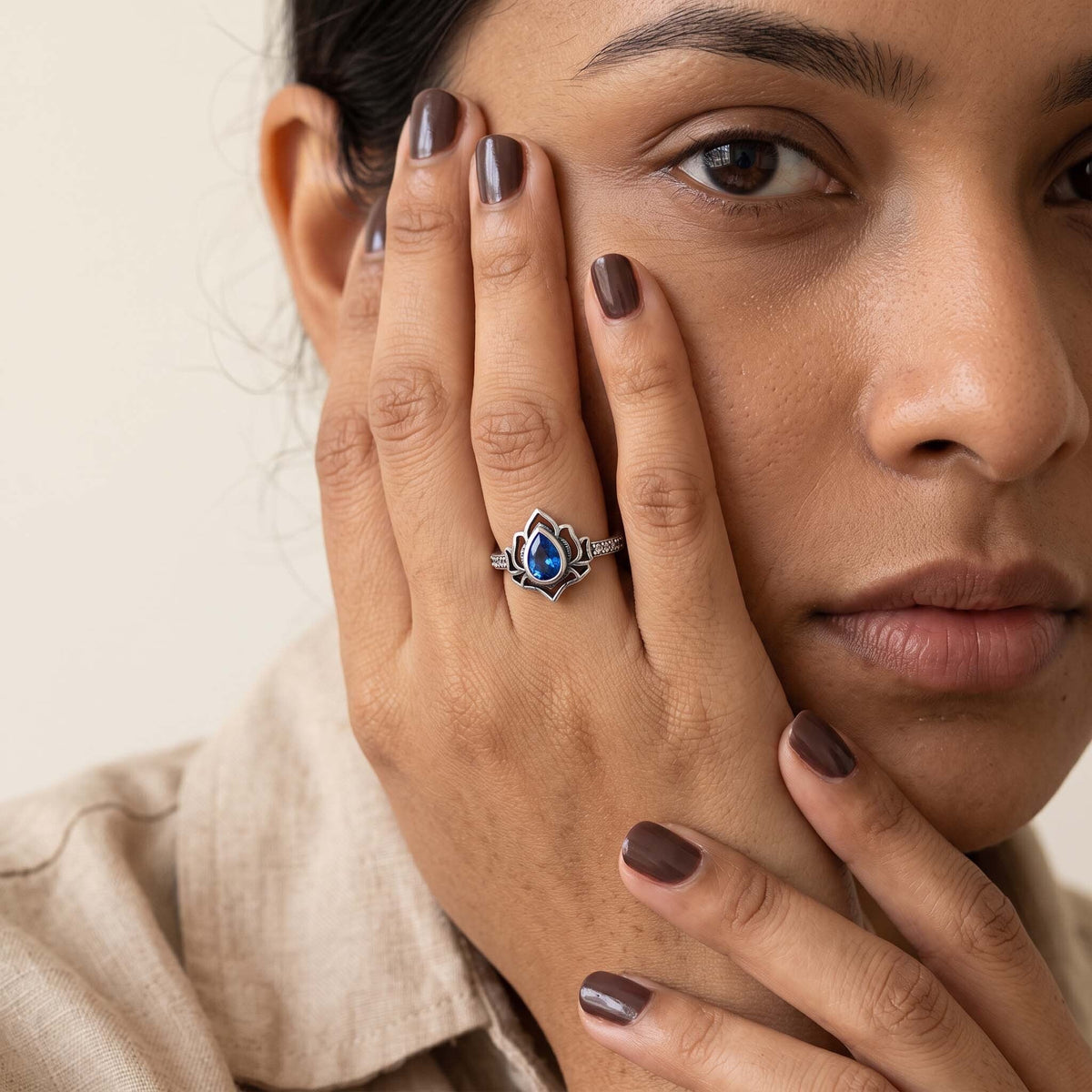 Trauma Lotus Ring For  Women