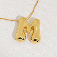 Hana's Bubble Initial Necklace