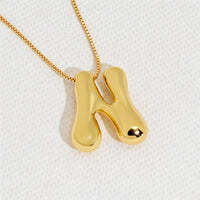 Hana's Bubble Initial Necklace