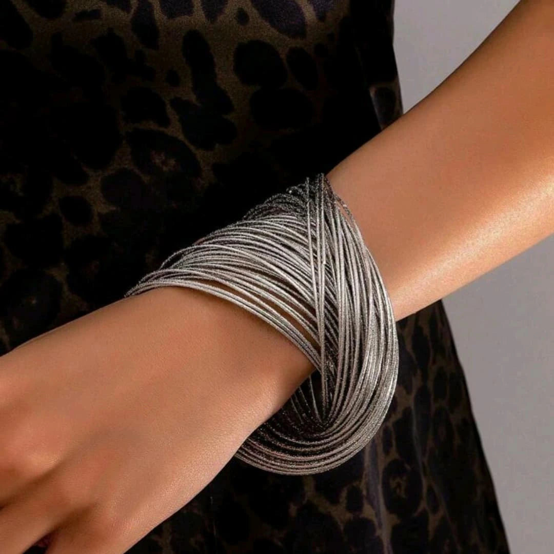Cleo Metallic Thread Bangle