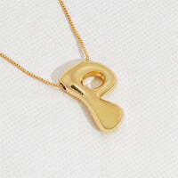 Hana's Bubble Initial Necklace