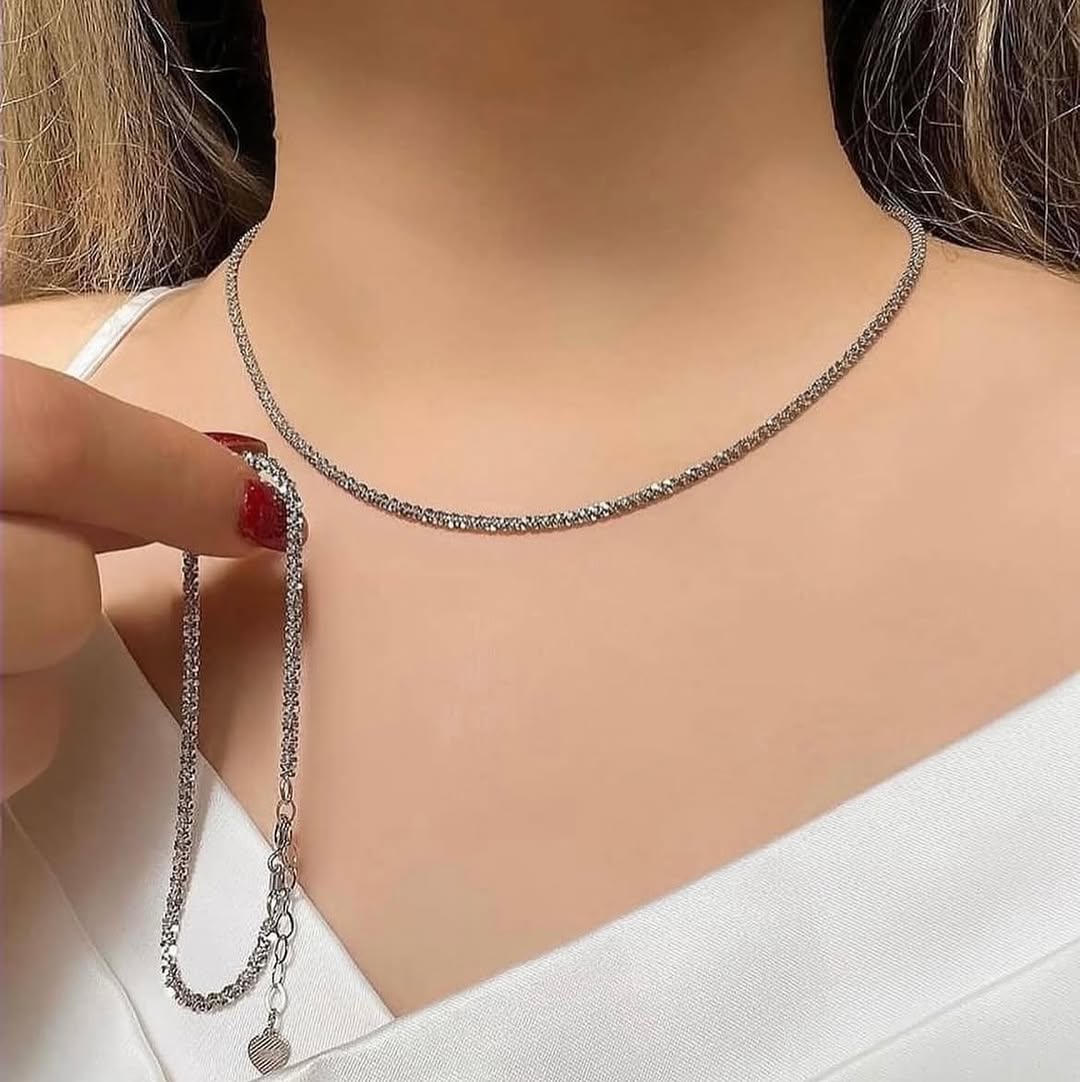 Silver Serenity Chain and Bracelet Set