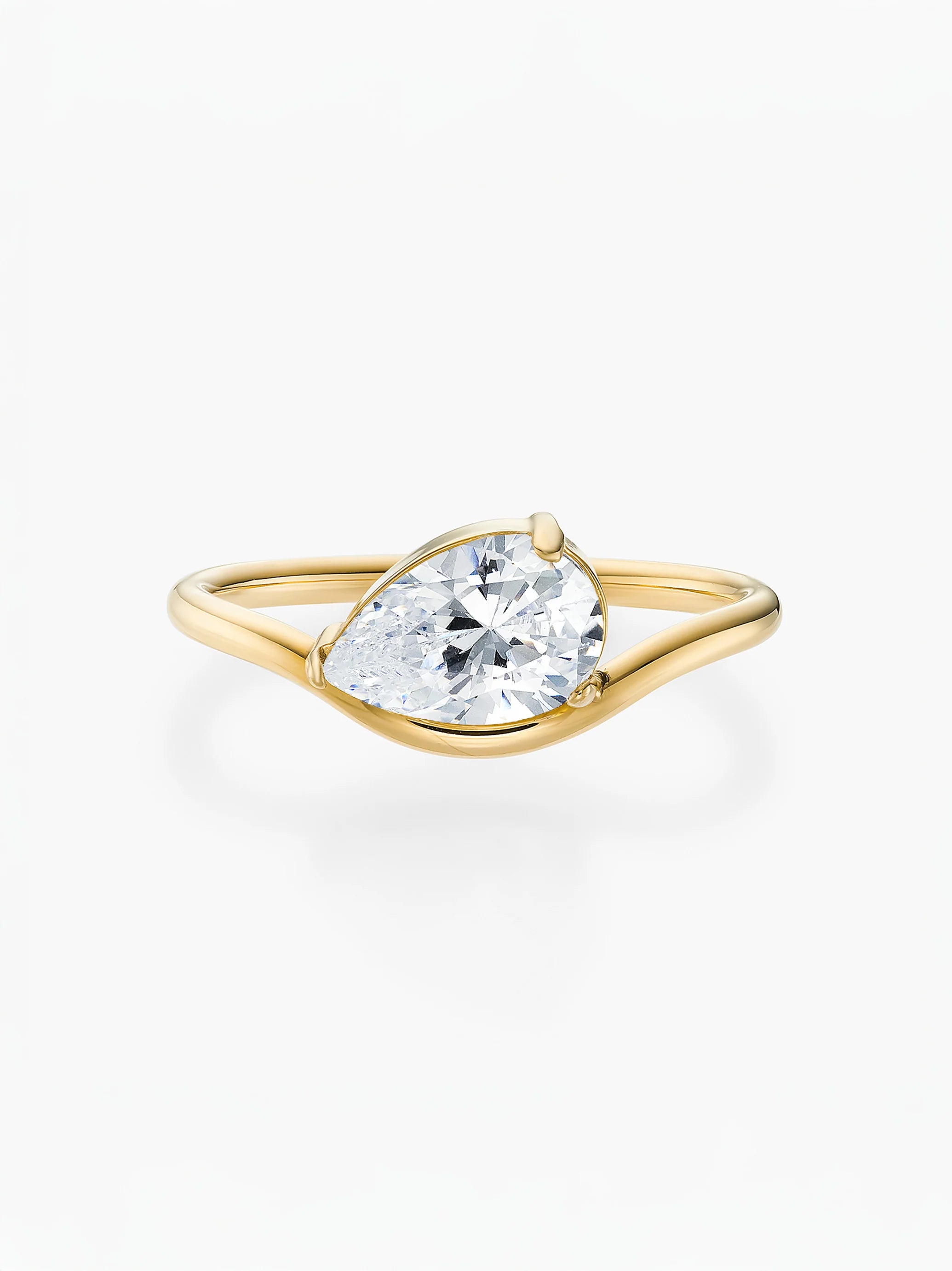 Cassie Golden Marquise Birthstone Ring