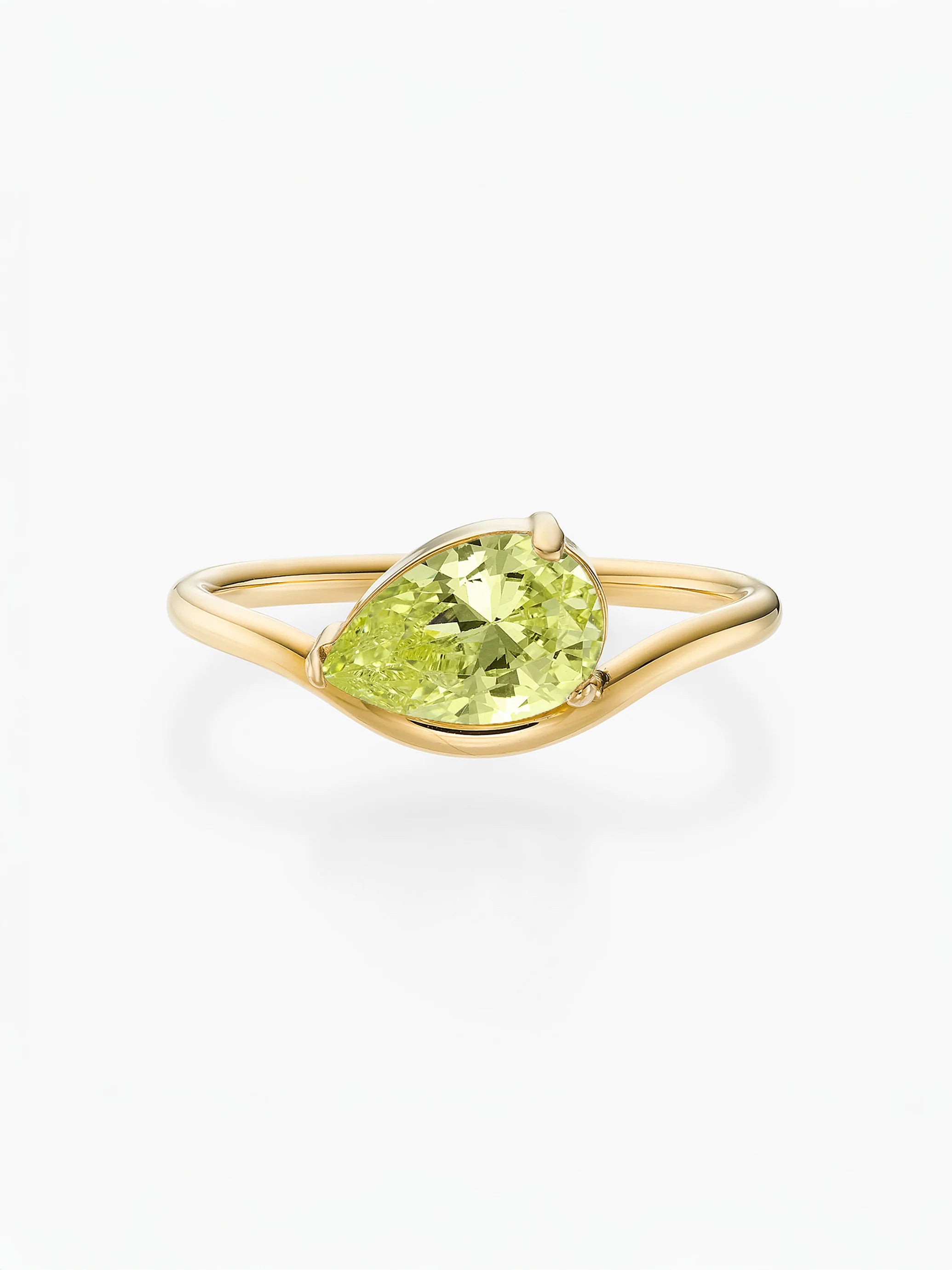 Cassie Golden Marquise Birthstone Ring