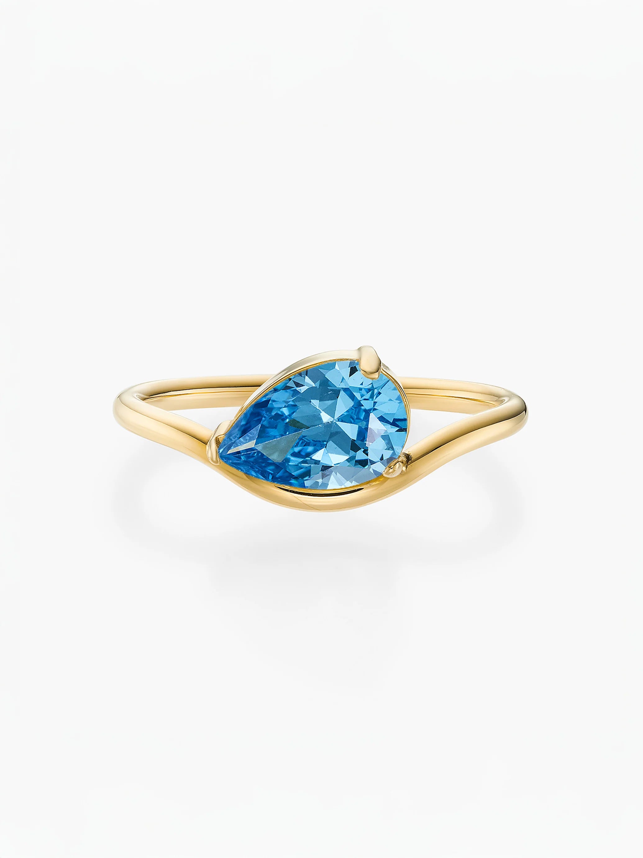 Cassie Golden Marquise Birthstone Ring