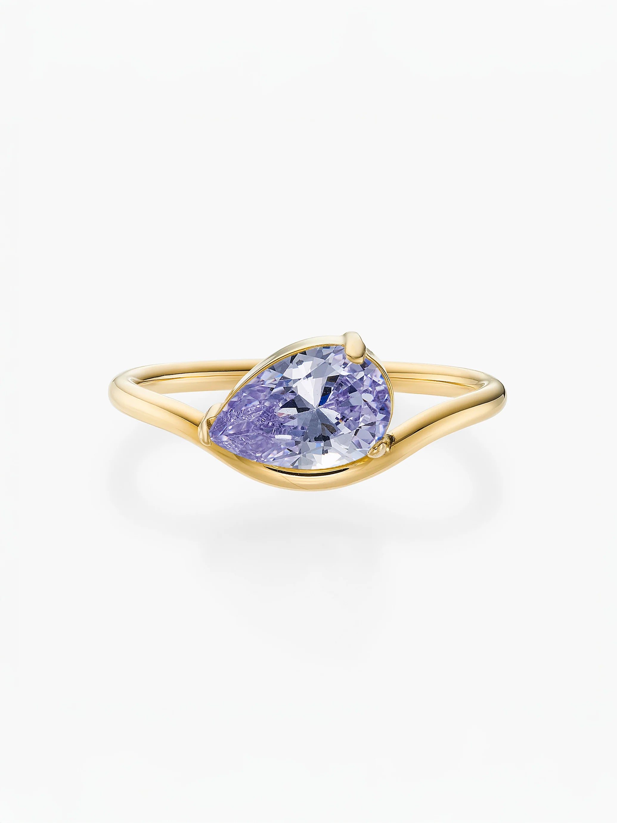 Cassie Golden Marquise Birthstone Ring