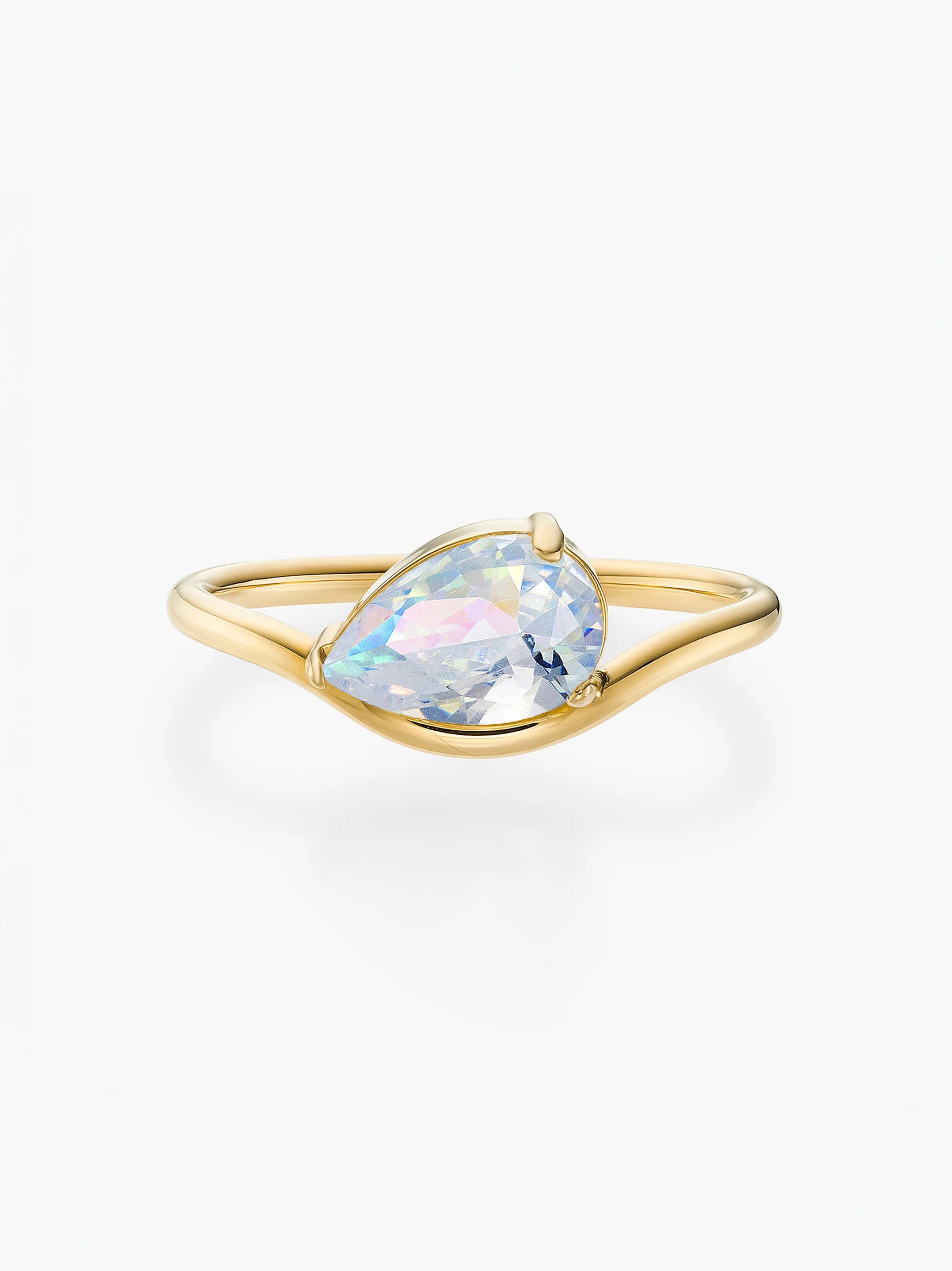 Cassie Golden Marquise Birthstone Ring