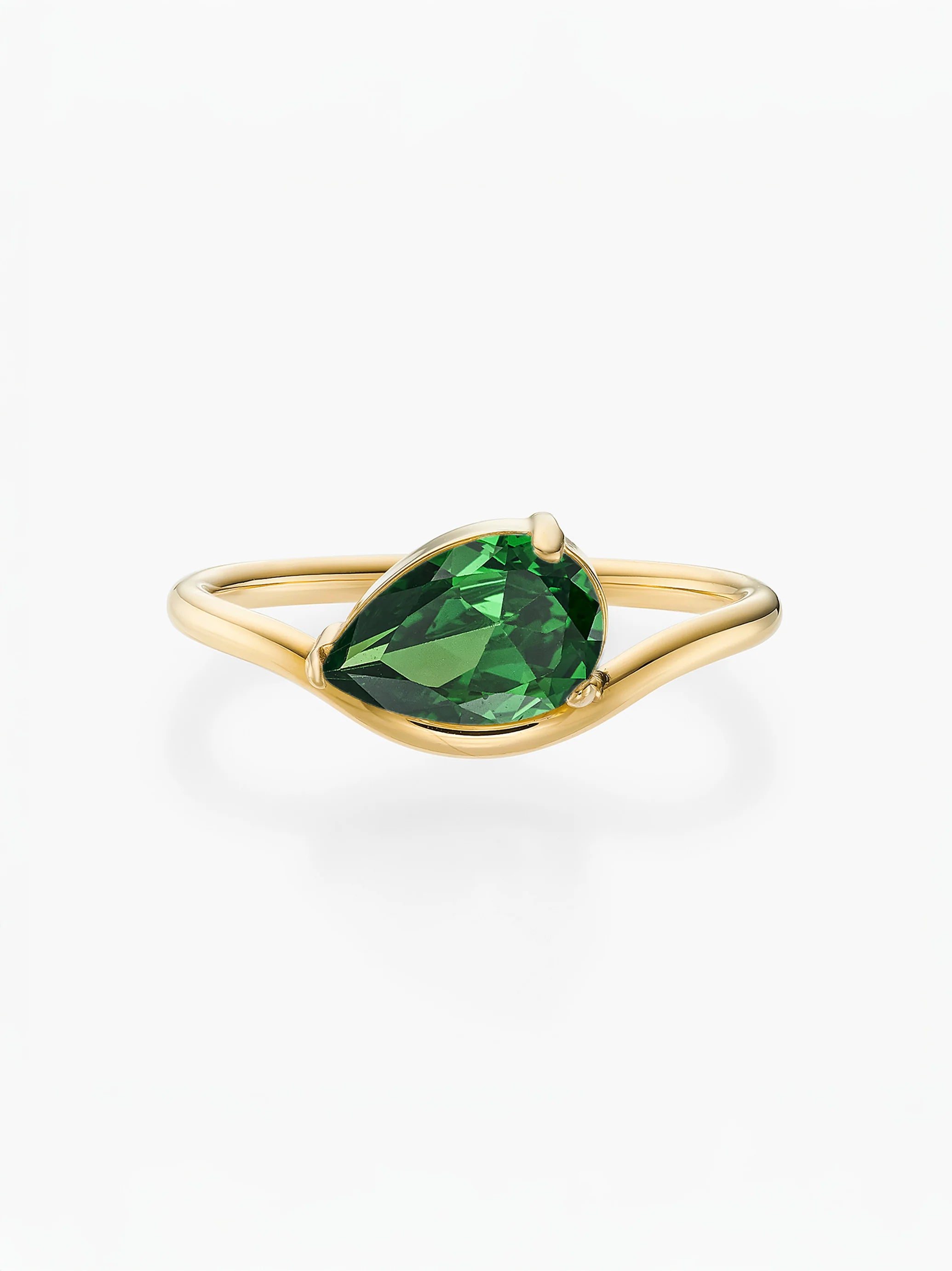 Cassie Golden Marquise Birthstone Ring