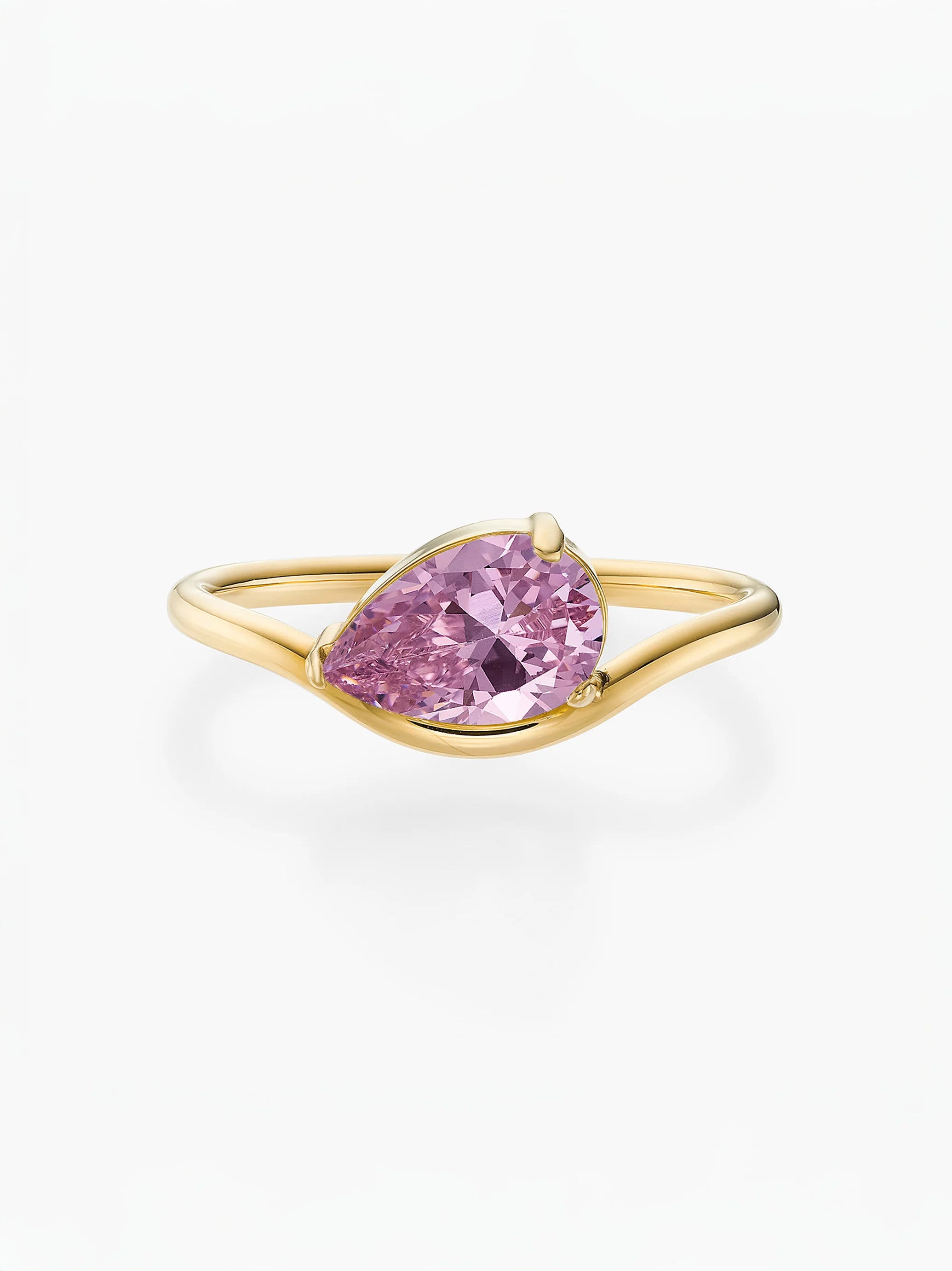 Cassie Golden Marquise Birthstone Ring