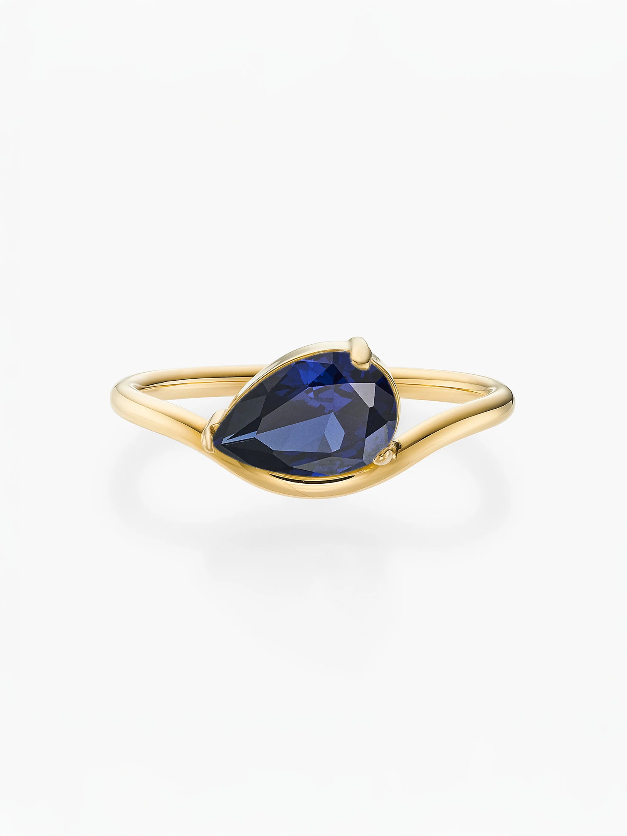 Cassie Golden Marquise Birthstone Ring