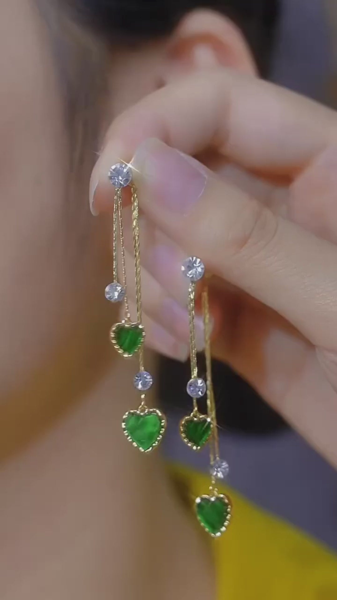 Kiara Verde Cascade Earrings