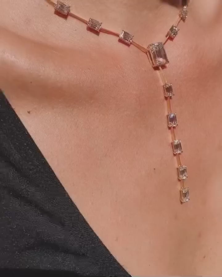 Emerald Cut Necklace for Women