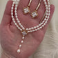 Maëlle Pearl Drop Choker Necklace & Earring Set