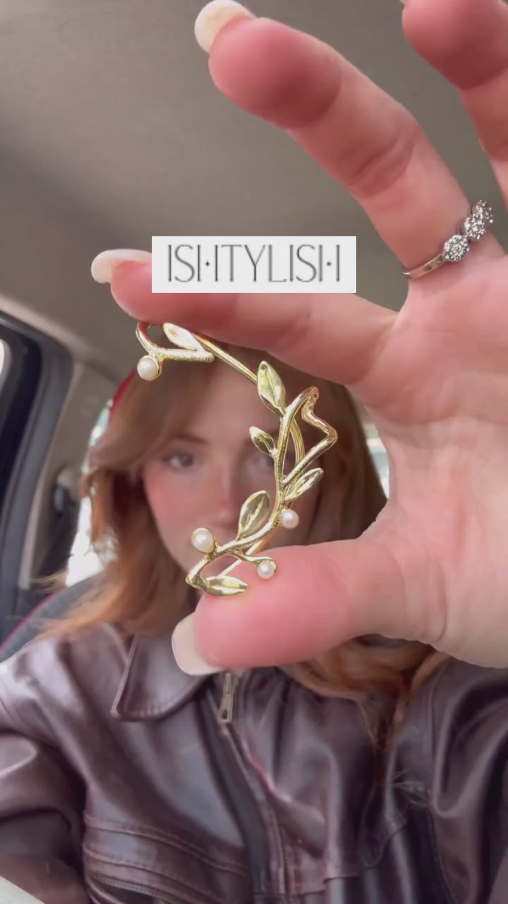 Gilded Vine Ear Cuff