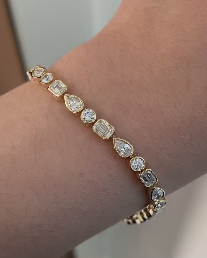 Vintage Stone Mosaic Bracelet