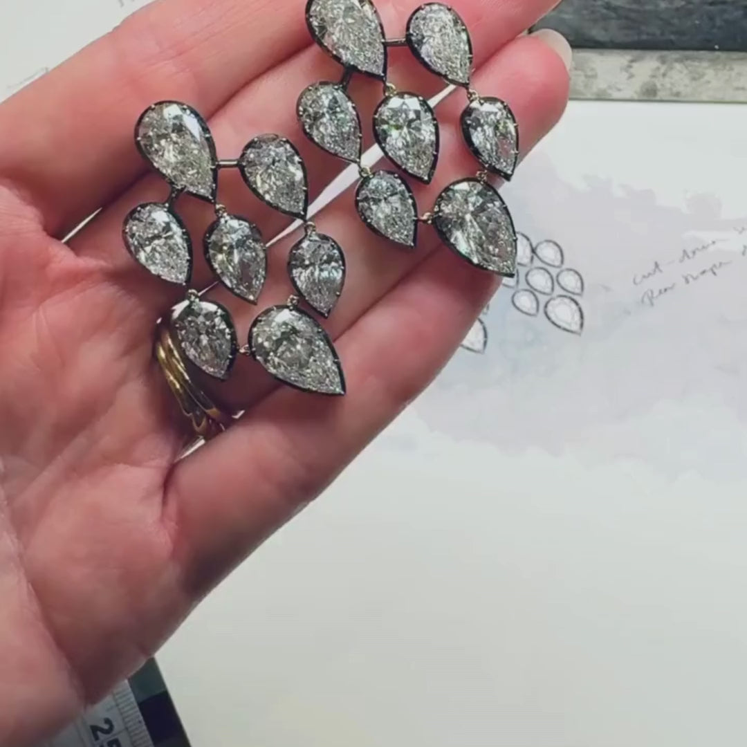 Raisa Statement chandelier earrings