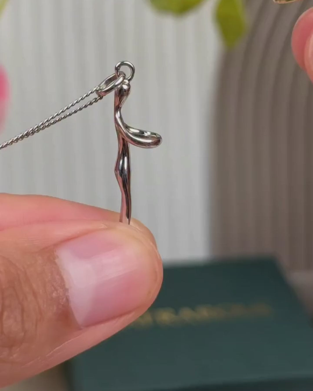 Mother & Child Embrace Pendant Set