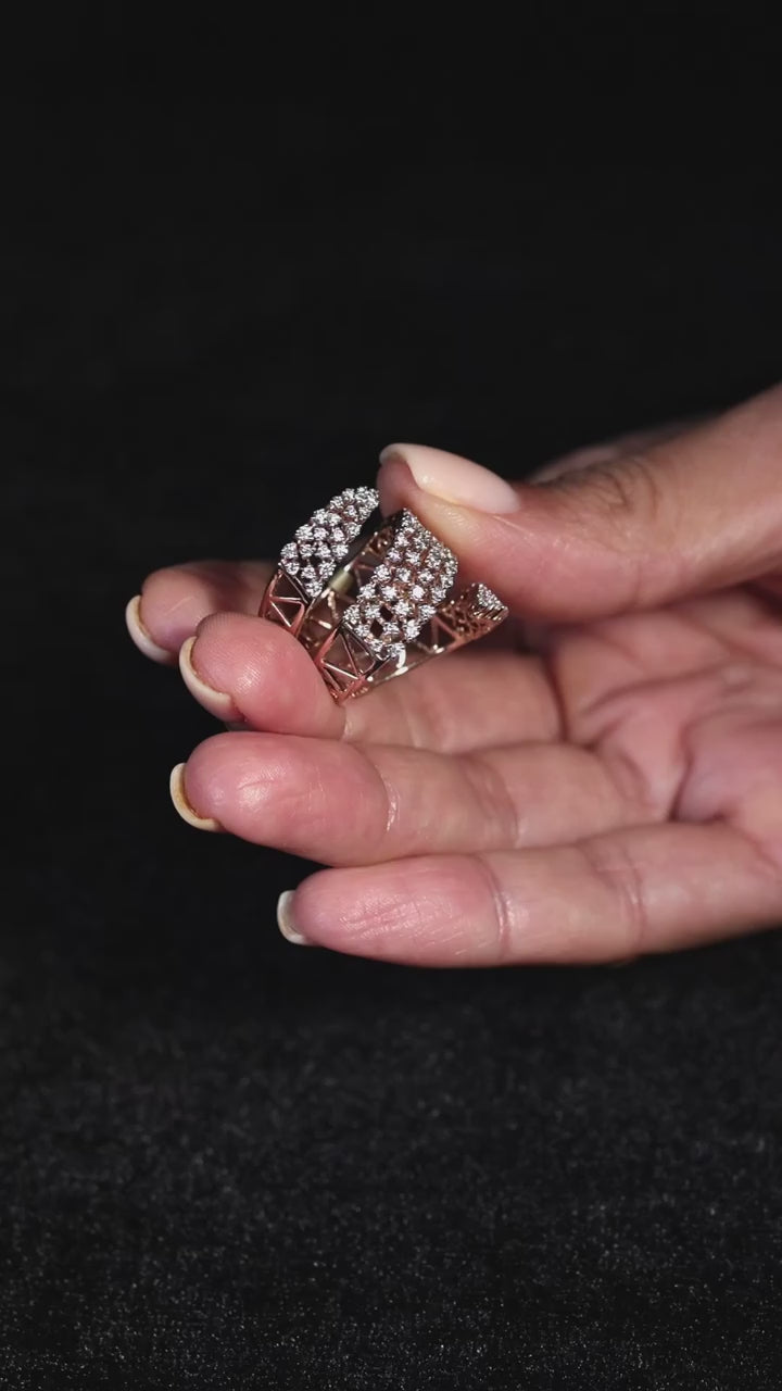 Astraéa Triple Pavé Ring