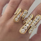 Freya Crystal Cascade Statement Ring