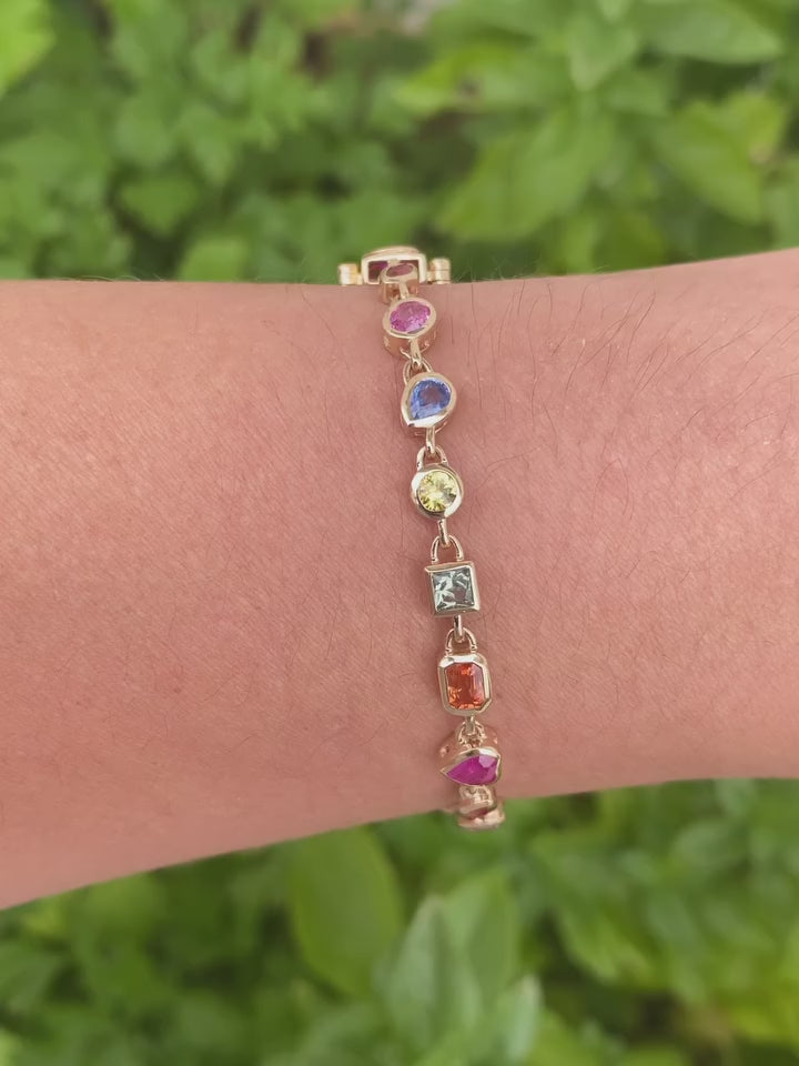 Vivienne Rainbow Bracelet (Size 2.4 Inch)