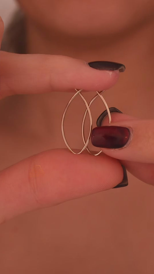 Chic Crossed Hoop Earrings for Women