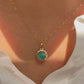 Turquoise Earth Halo Pendant