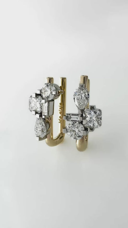 Harper Stone Cluster Huggies