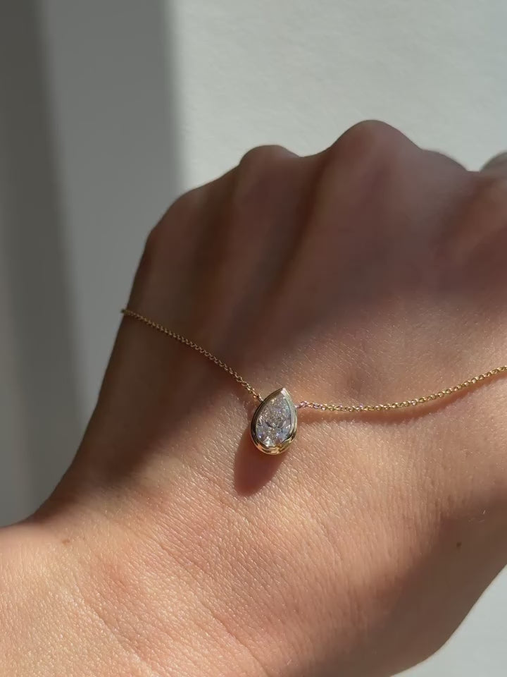 Elodie Pear Drop Pendant Necklace