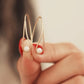 Minimal Gold Pearl Drop Earrings