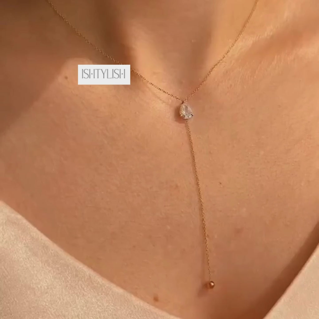 Lucia Teardrop Pendant Necklace for Women"
