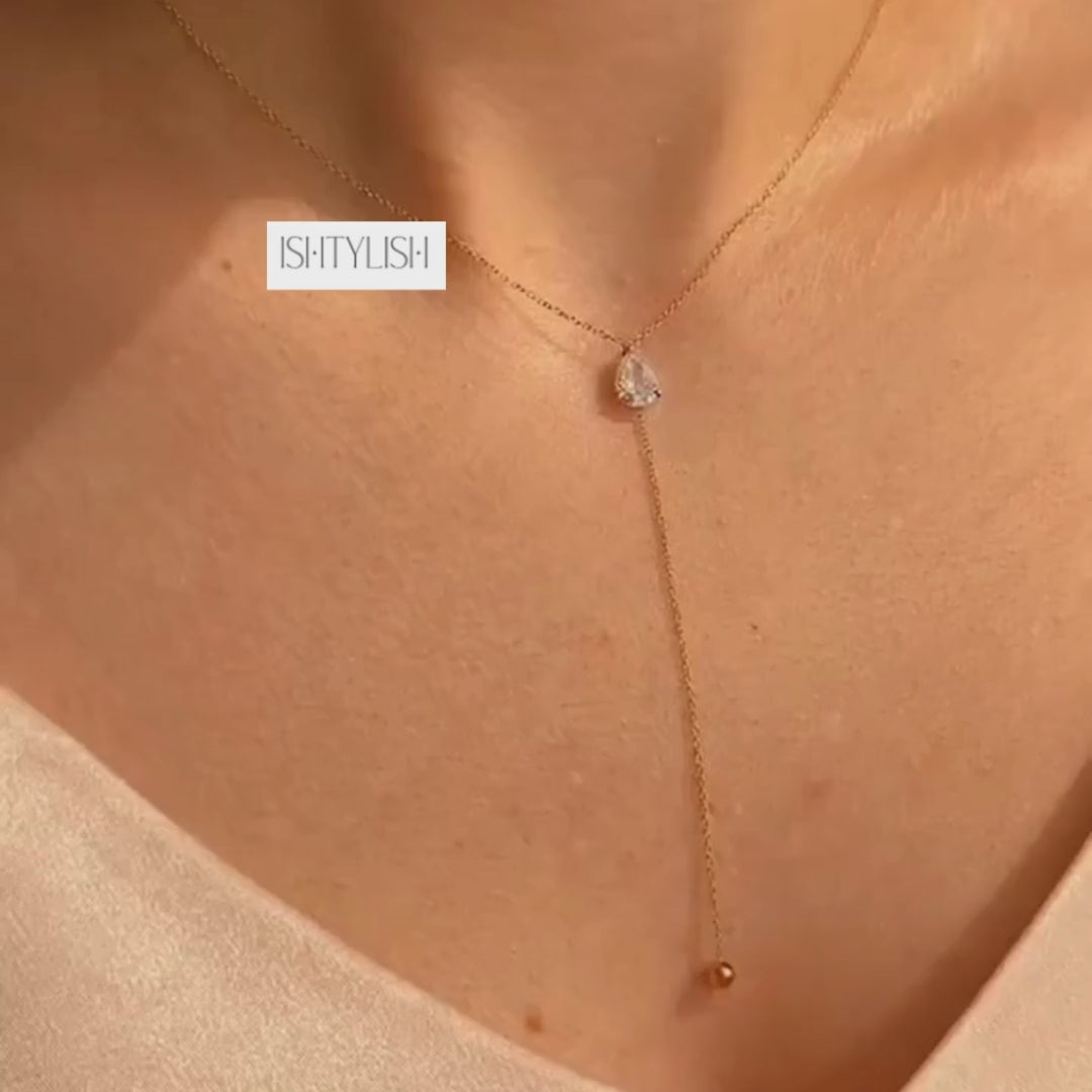 Lucia Teardrop Pendant Necklace for Women"