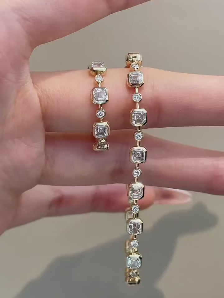 Crystal Bezel Bracelet & Ring Set