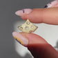 Cream Enamel Stud Earrings for Women