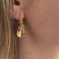 Gold Plated Floral Statement Earrings