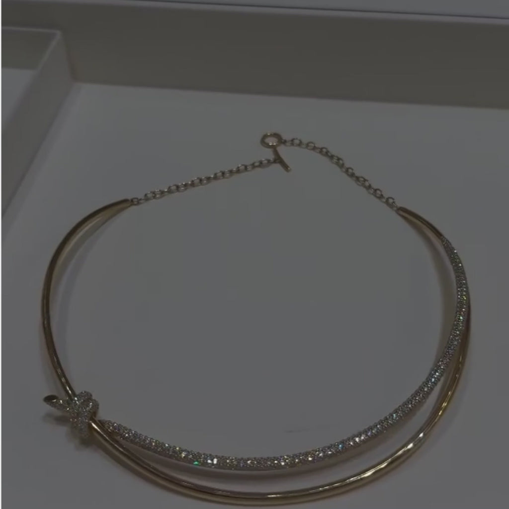 Isabella Zircon Knot Necklace