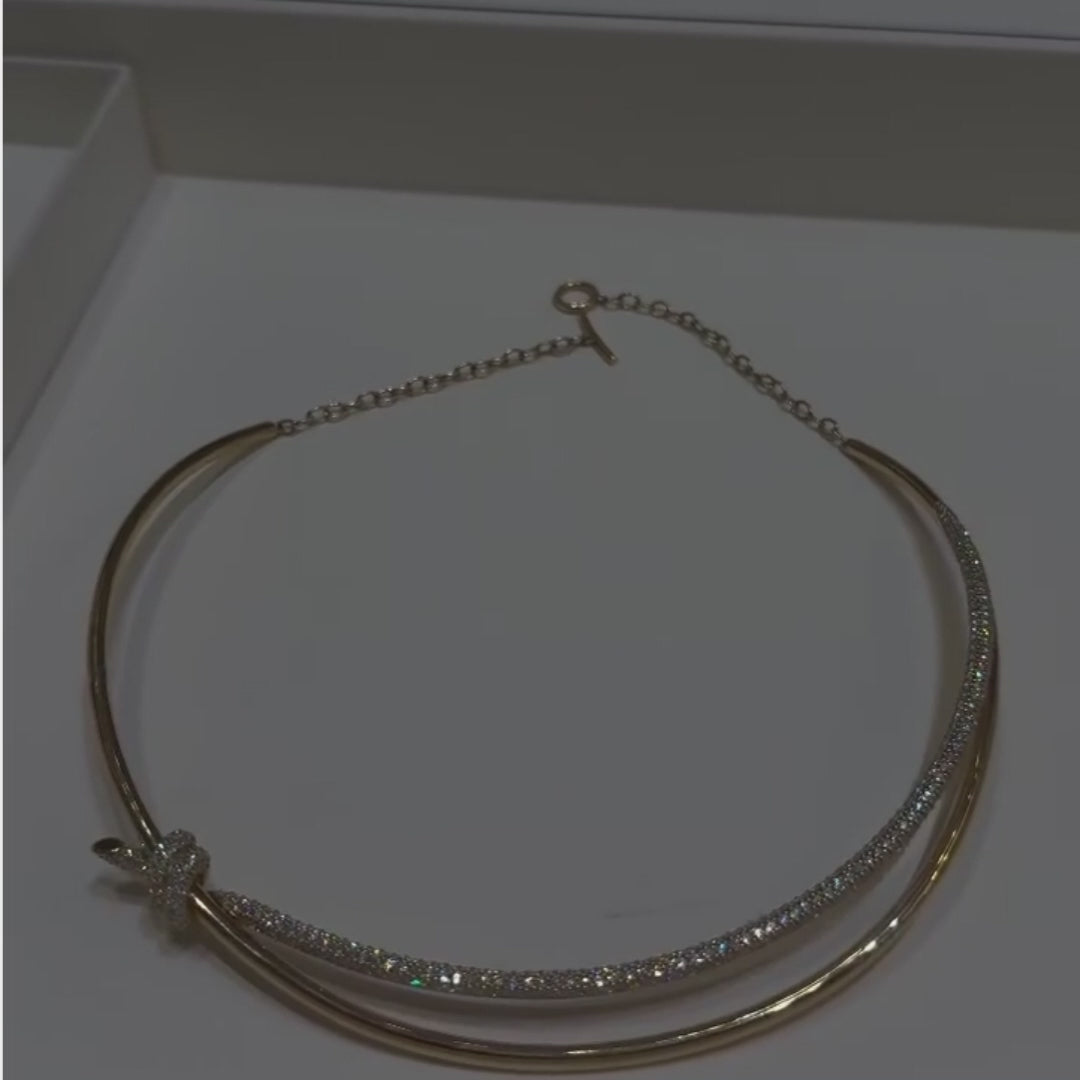 Isabella Zircon Knot Necklace