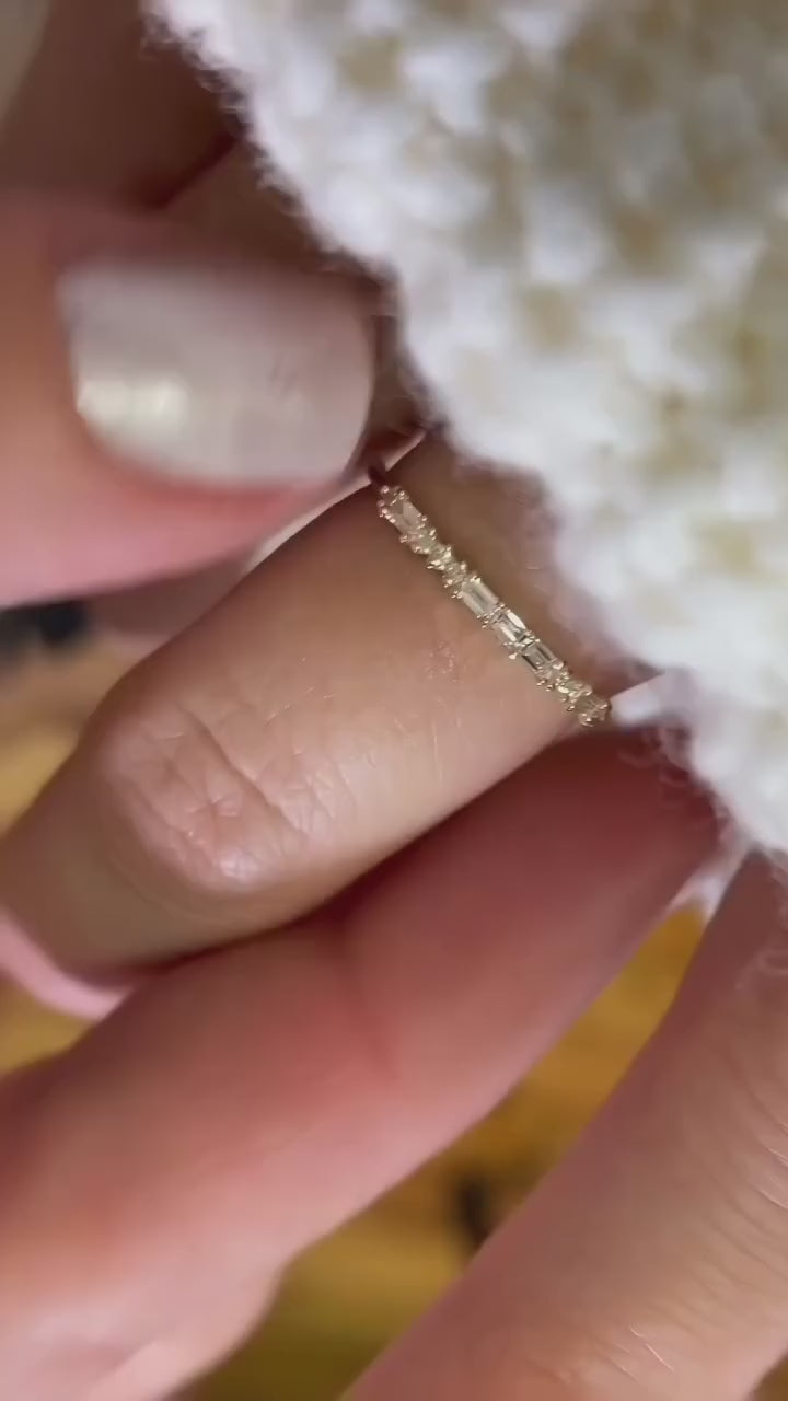 Opal Mirage Bands (Size 7)