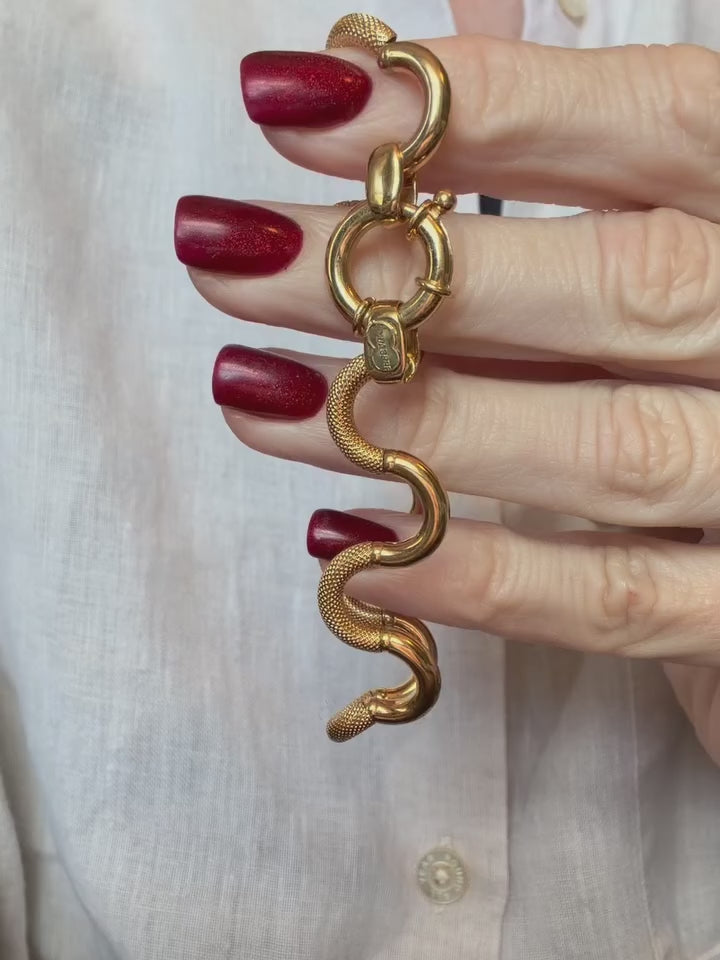 Helix Curve Gold Bracelet